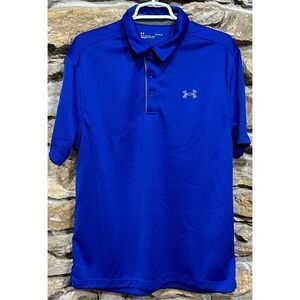Men’s Under Armour Blue Polo Loose Fit Shirt Size Large